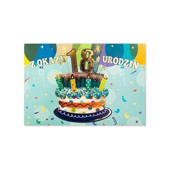 Pan Dragon Karnet B6 Urodziny 18