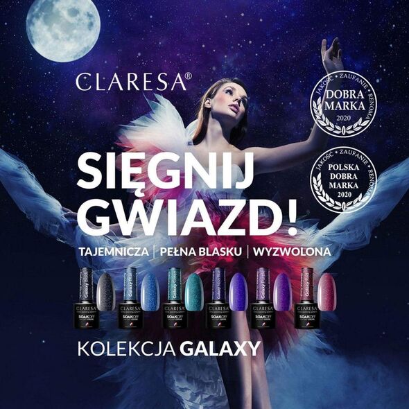 Claresa CLARESA Lakier hybrydowy Galaxy Red 5g