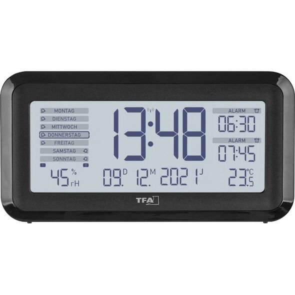 TFA TFA 60.2562.01 Digital Radio Alarm Clock w. Room Clima BOXX2