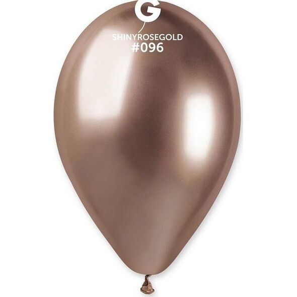 GoDan Balony chromowane Różowo-Złote 50szt