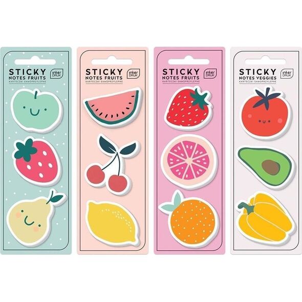 Interdruk Karteczki samoprzylepne Fruits 75szt mix