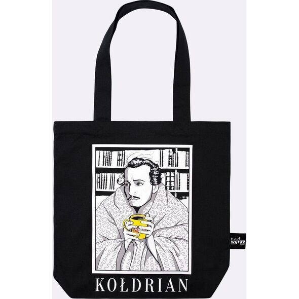 Nadwyraz.com Torba bawełniana czarna Kołdrian
