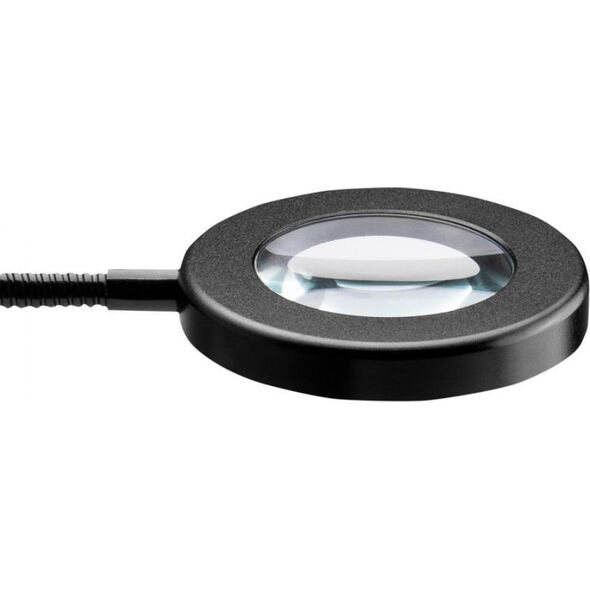Activeshop LAMPKA LUPA LED SNAKE RING NA BIURKO CZARNA