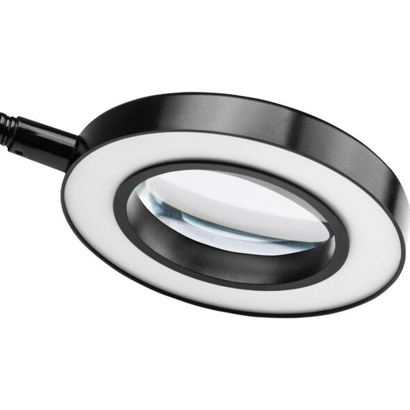 Activeshop LAMPKA LUPA LED SNAKE RING NA BIURKO CZARNA