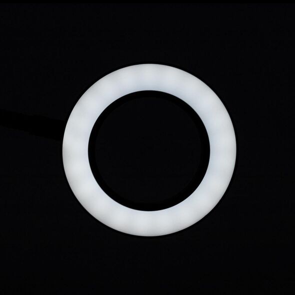 Activeshop LAMPKA LUPA LED SNAKE RING NA BIURKO CZARNA