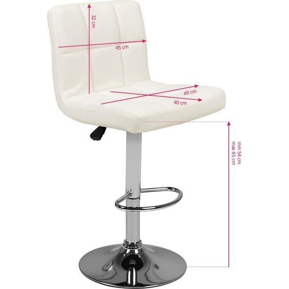Activeshop HOKER BAROWY M06 PIKOWANY REGULOWANY BIAŁE