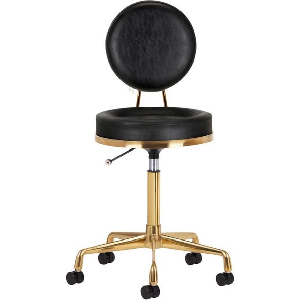 Activeshop TABORET KOSMETYCZNY H5 ZŁOTY CZARNY