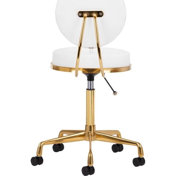 Activeshop TABORET KOSMETYCZNY H5 ZŁOTO BIAŁY