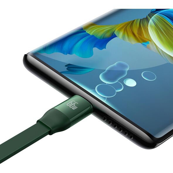 Kabel USB Baseus USB-A - USB-C + microUSB + Lightning 1.1 m Zielony (BSU3358GRN)