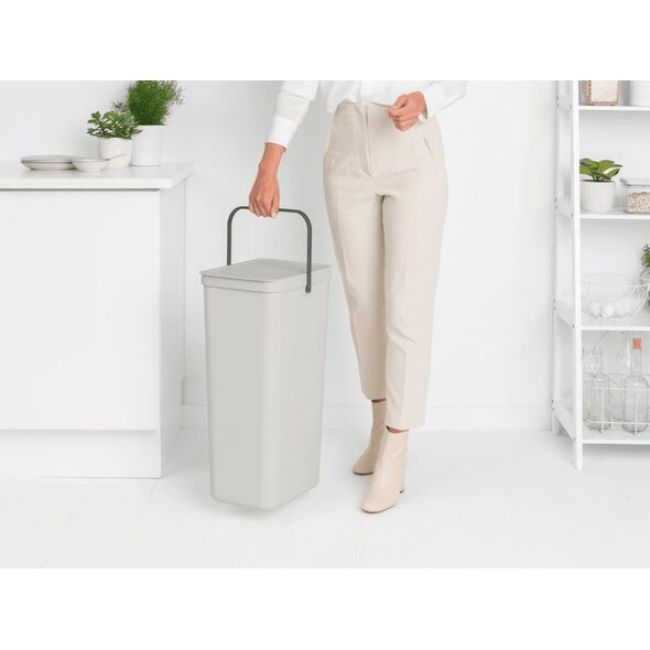 Kosz na śmieci Brabantia Kosz Sort&Go 40l Jasny Szary 214424