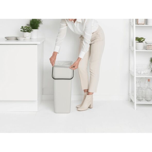 Kosz na śmieci Brabantia Kosz Sort&Go 40l Jasny Szary 214424