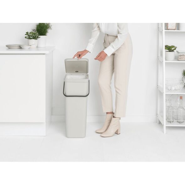 Kosz na śmieci Brabantia Kosz Sort&Go 40l Jasny Szary 214424