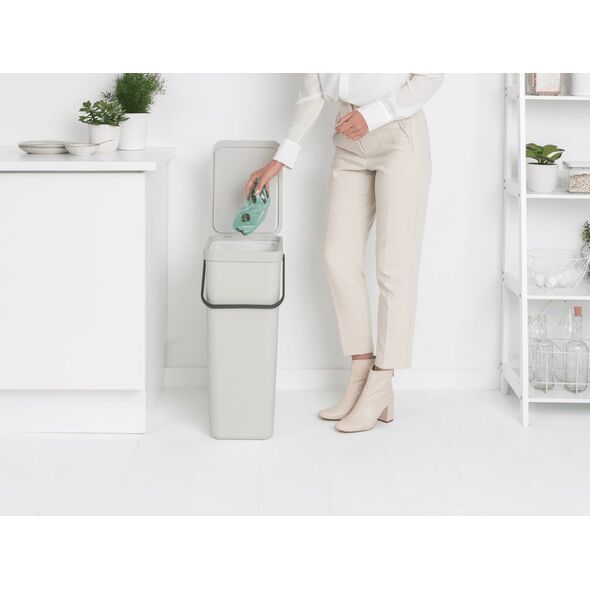 Kosz na śmieci Brabantia Kosz Sort&Go 40l Jasny Szary 214424