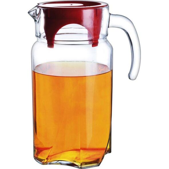 Orion Dzbanek szklany do wody kompotu napojów lemoniady z uchwytem i pokrywką 1,75 l