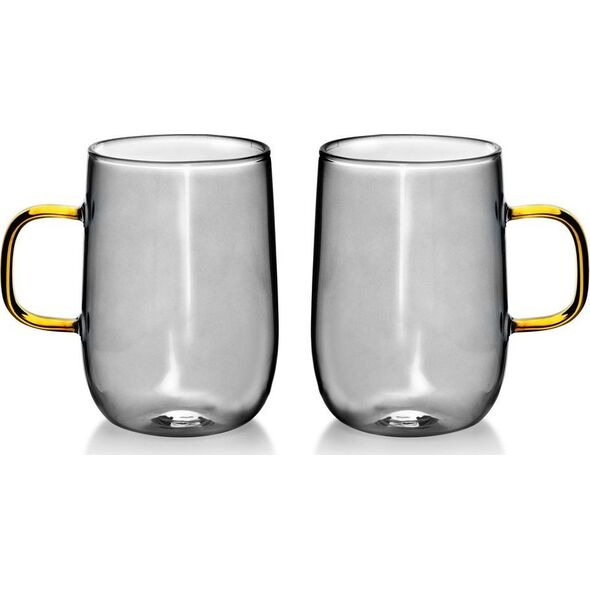 Affek Design PETER Komplet 2 kubków termicznych 400ml 10.5x7.2xh11cm szare