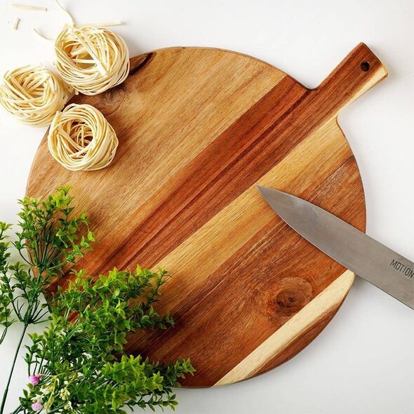 Deska do krojenia Excellent Houseware z rączką drewniana
