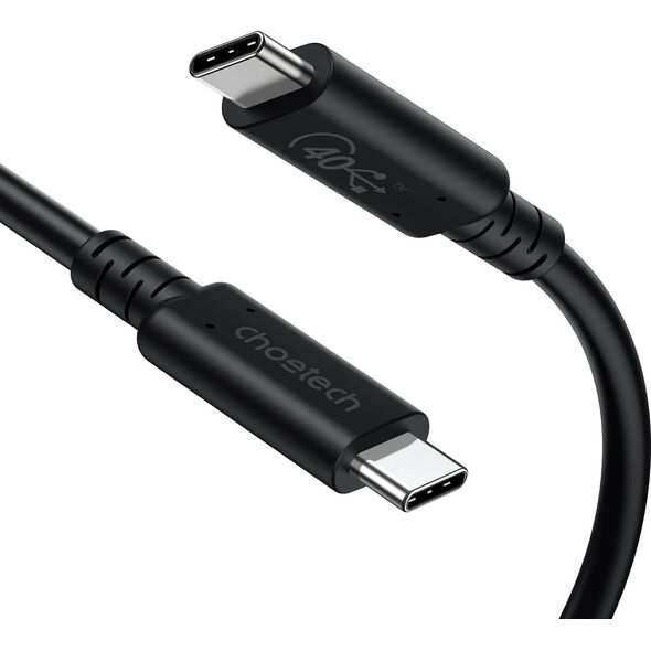 Kabel USB Choetech USB-C - USB-C 0.8 m Czarny (XCC-1028)
