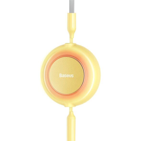 Kabel USB Baseus USB-A - USB-C + microUSB + Lightning 1.1 m Żółty (BSU3385YEL)