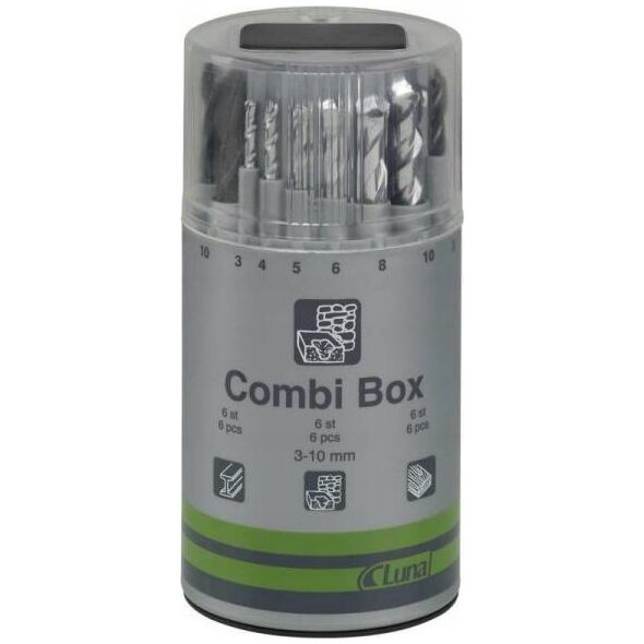 Wiertło UN ZESTAW WIERTEÅ COMBI BOX 3-10MM.