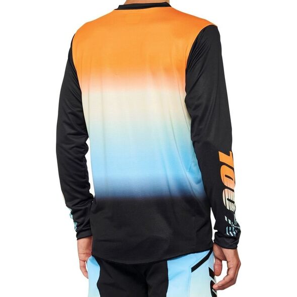 100% Koszulka męska 100% R-CORE X LE Jersey długi rękaw forest green roz. S (NEW 2022)