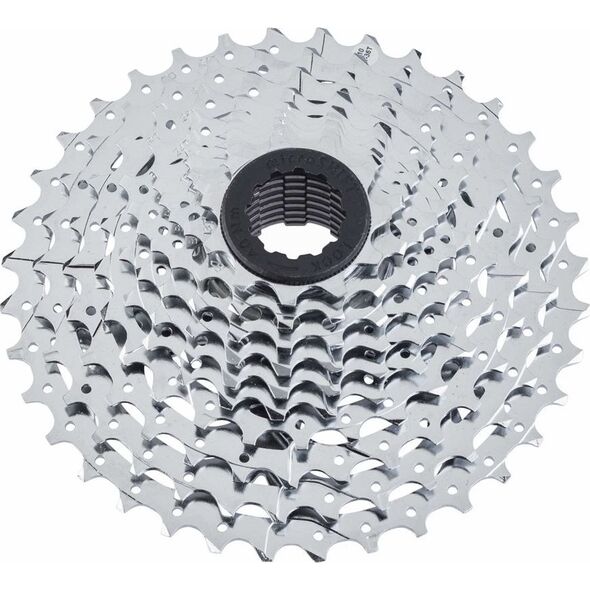 Microshift Kaseta MICROSHIFT R10/XLE 10.rzędowa, Stalowa, Kompatybilna z Shimano, 11-12-13-15-17-19-21-24-28-32, Chrom (NEW)
