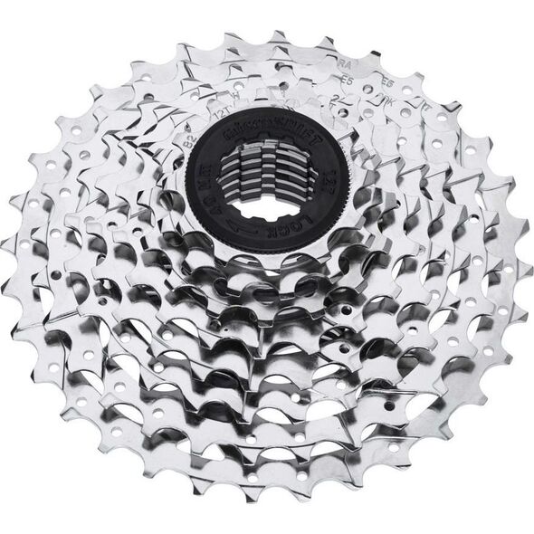Microshift Kaseta MICROSHIFT MEZZO/R8, 8.rzędowa, Stalowa, Kompatybilna z Shimano, 11-13-15-18-21-24-28-34, Nikiel (NEW)