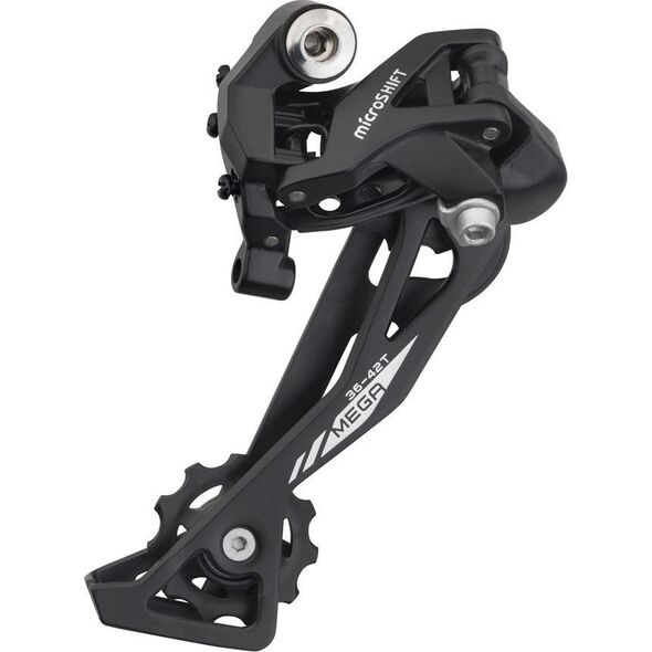 Microshift Przerzutka Tylna MICROSHIFT XLE, 10.rzędowa, Kompatybilna z Shimano, Długi Wózek, Max. Tryb 36-42T, Pojemność 47T (NEW)