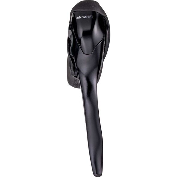 Microshift Klamkomanetka MICROSHIFT ADVENT X, Lewa, 1.rzędowa, Nie kompatybilna z Shimano, Dual Control, Z Dźwiginią Hamulca Tylko, Czarna (NEW)