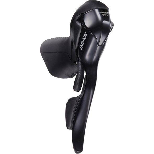 Microshift Klamkomanetka MICROSHIFT ADVENT, Prawa, 9.rzędowa, Nie kompatybilna z Shimano, Dual Control, Czarna (NEW)