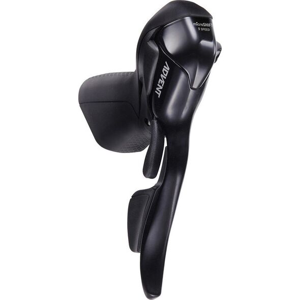Microshift Klamkomanetka MICROSHIFT ADVENT, Prawa, 9.rzędowa, Nie kompatybilna z Shimano, Dual Control, Czarna (NEW)