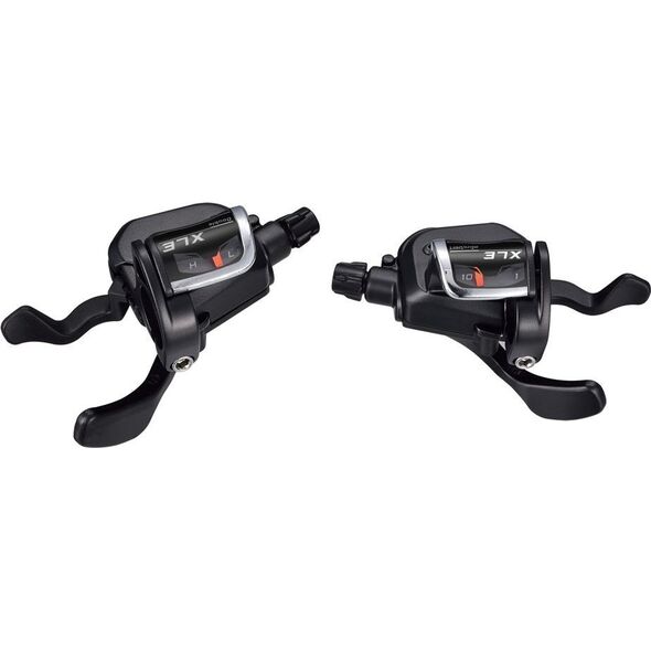Microshift Manetki MICROSHIFT XLE, Para, 10.rzędowe(3x10), Kompatybilne z Shimano, Xpress Trigger, Optyczny Wskaźnik Przełożeń (NEW)