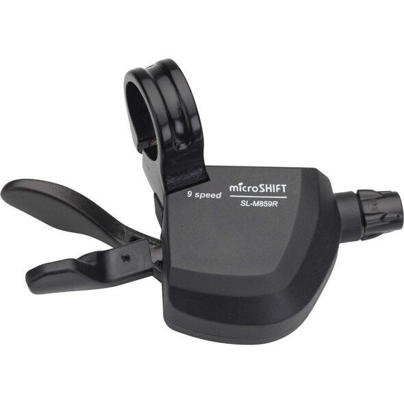 Microshift Manetka MICROSHIFT MARVO, Prawa, 9.rzędowa, Kompatybilna z Shimano, Xpress Trigger, Bez Wskaźnika Przełożeń (NEW)