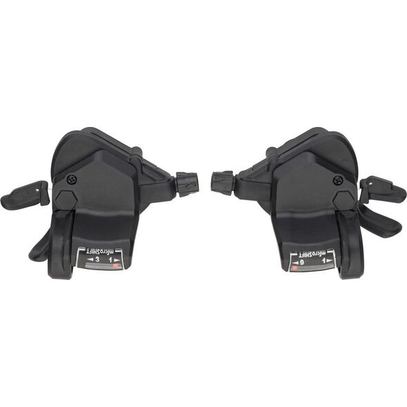 Microshift Manetki MICROSHIFT, Para, 9.rzędowe(3x9), Kompatybilne z Shimano, Thumb Tap, Optyczny Wskaźnik Przełożeń (NEW)