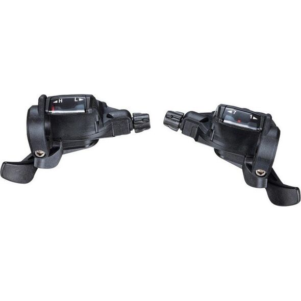 Microshift Manetki MICROSHIFT, Para, 7.rzędowe(3x7), Kompatybilne z Shimano, Thumb Tap, Optyczny Wskaźnik Przełożeń (NEW)