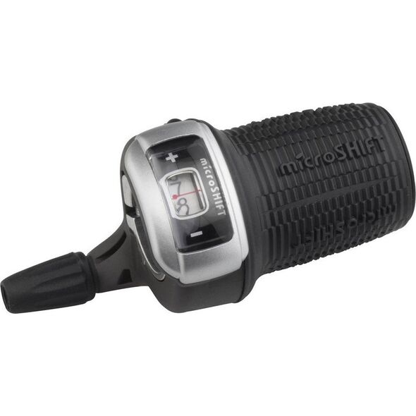 Microshift Manetka MICROSHIFT, Prawa, 9.rzędowa, Kompatybilna z Shimano, Twist Shifter, Optyczny Wskaźnik Przełożeń (NEW)