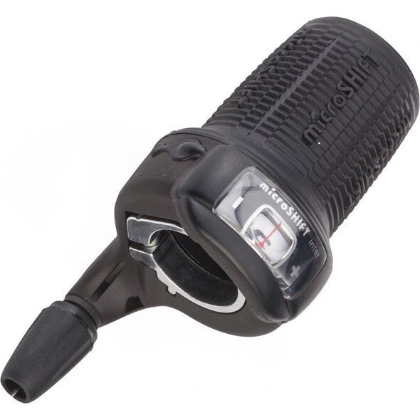 Microshift Manetka MICROSHIFT INTER 8, Prawa, 8.rzędowa, Kompatybilna z Shimano, Twist Shifter, Optyczny Wskaźnik Przełożeń (NEW)