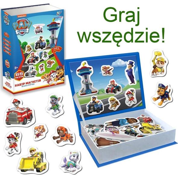 Aston Active Psi Patrol. Wielka przygoda - zestaw magnesów