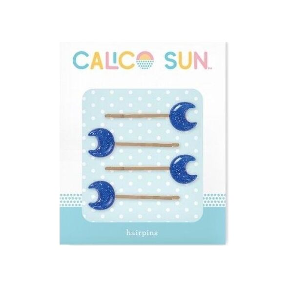 Calico Sun Spinki do włosów Sophia - Księżyc 4szt.