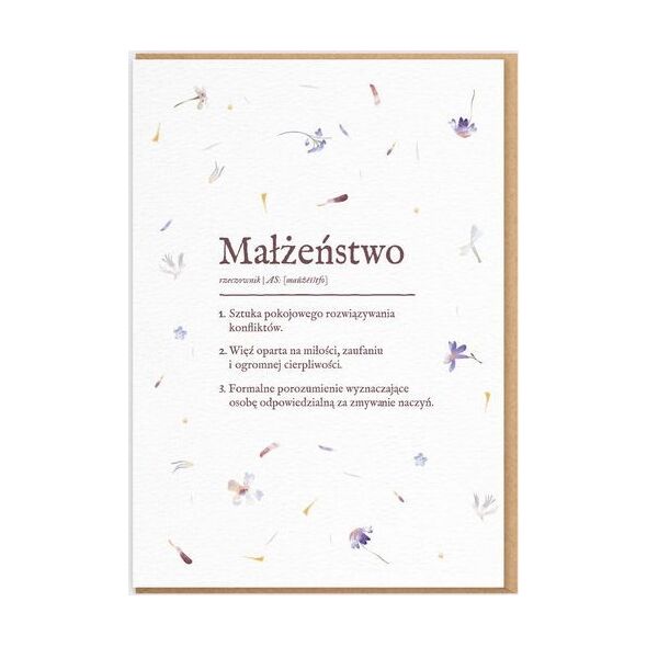 Nadwyraz.com Karnet Ślub - Definicja