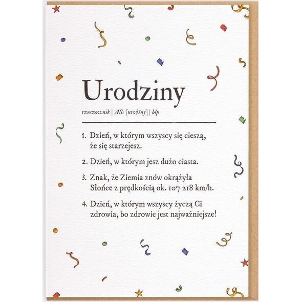 Nadwyraz.com Karnet Urodziny - Definicja