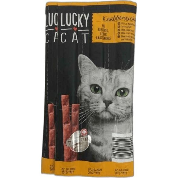 PENNY MARKT LUCKY CAT KABANOS DRÓB, WĄTRÓBKA, KOCIA  TRAWA, 10szt./50g