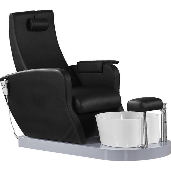 Azzurro FOTEL SPA DO PEDICURE AZZURRO 016A CZARNY Z HYDROMASAŻEM