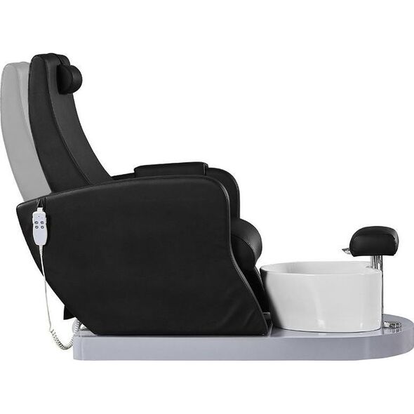 Azzurro FOTEL SPA DO PEDICURE AZZURRO 016A CZARNY Z HYDROMASAŻEM
