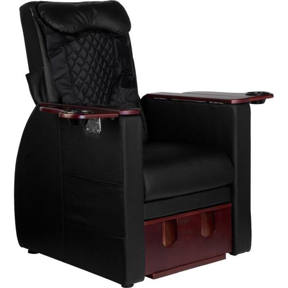 Azzurro FOTEL SPA DO PEDICURE Z MASAŻEM PLECÓW AZZURRO 101 CZARNY