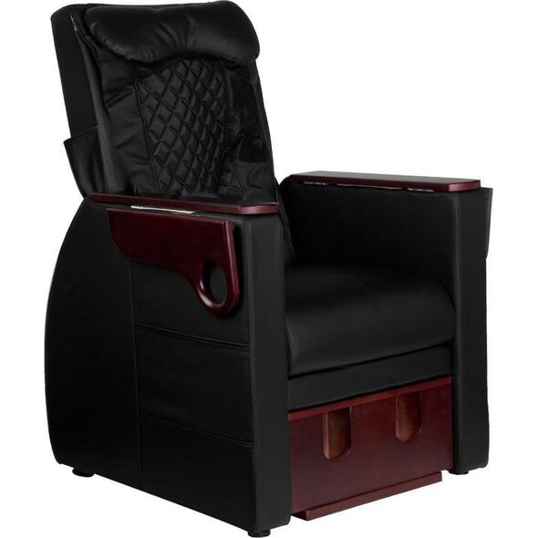 Azzurro FOTEL SPA DO PEDICURE Z MASAŻEM PLECÓW AZZURRO 101 CZARNY