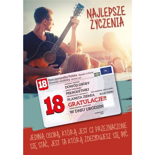 Armin Style Karnet Urodziny Osiemnastka Gift-M