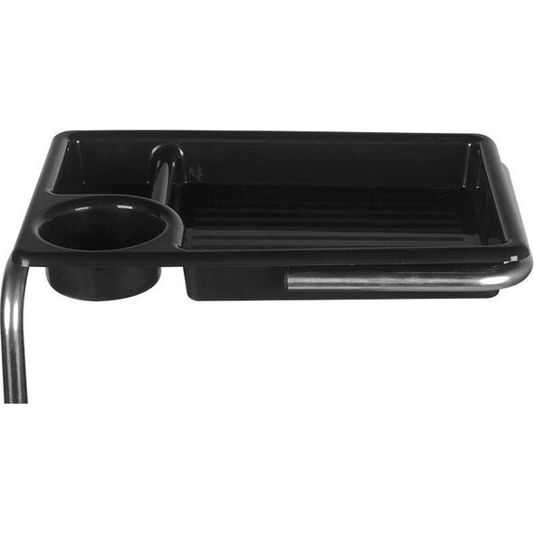 Activeshop POMOCNIK - TABORET DO PEDICURE 16 PLUS CZARNY/BIAŁY