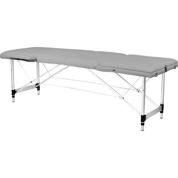 Activeshop STÓŁ SKŁADANY DO MASAŻU ALUMINIOWY ACTIV FIZJO KOMFORT 3 SEGMENTOWY SZARY