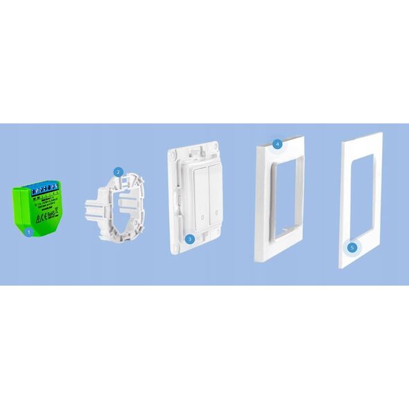Shelly Home Shelly Accessories "Wall Switch 1" Wandtaster Schwarz