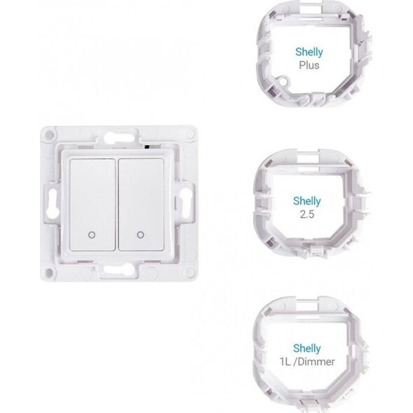 Shelly Home Shelly Accessories "Wall Switch 2" Wandtaster 2-fach Weiß